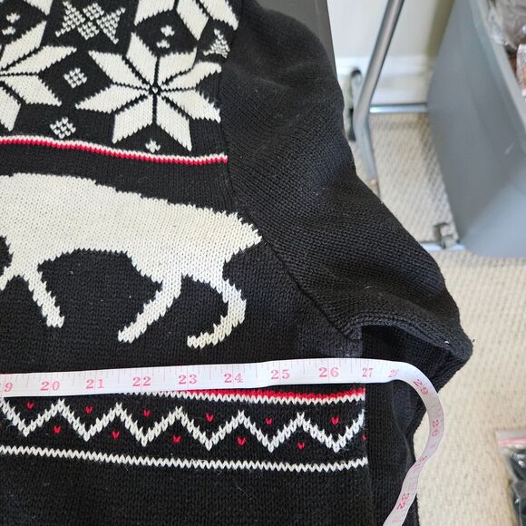 Chaps Mens 1/4 Zip Pullover Sweater Size XXL Nordic Christmas Fair Isle Holiday - Picture 7 of 9
